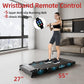 Treadmill with Incline, 3 in 1 Under Desk Treadmill Walking Pad with Removable Desk Workstation 3.5HP Foldable Compact Walking Treadmills for Home Small Office with Wristband Remote Control