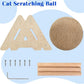 Outamateur Cat Scratching Ball Toy, Sisal Scratching Ball with Stable Stand, Interactive Cat Exercise Toy for Interactive Play and Exercise