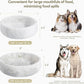 White Dog Bowl, Marble Dog Food Bowl, Non-Slip Water Dish Large, Heavy Duty Pet Bowl for Large Dogs, African Natural Marble, Holds 6 Cups(6lbs)