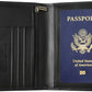 Ringsun Leather Passport Cover for Men Women, RFID Passport Wallet Case Travel Passport Holder for Family