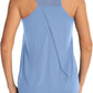 Aeuui Womens Workout Tops for Women Racerback Tank Tops Mesh Yoga Shirts Athletic Running Tank Tops Sleeveless Gym Clothes