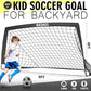 Kids Soccer Goal for Backyard, 6x4 9x5 FT Portable Soccer Nets Pop Up with Ball, Agility Ladder, Cones, Target & Carry Bag for Toddler Youth Outdoor Indoor Training Practice Sports Games Play