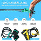 Swimming Resistance Band with Hand Paddles, Stretch Cord, Fitness Bands for Swimming, Training Equipment, Arm Strength Exercise, Powercord - Including Exercises - Medium Green