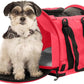 SturdiBag Pro 2.0 Pet Travel Carrier for Cats and Dogs | Soft Sided Pet Carrier Bag with Safety Clips and Seatbelt Straps for Airplane or Car Travel | Cube, Hot Pink