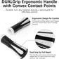 Muscle Roller Stick for Athletes - Deep Tissue Fascia Blaster & Roller Massager for Myofascial Pain Relief - Handheld Physical Therapy & Recovery Tool(White black-18 inch)