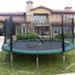 Happy Trampoline Round Trampolines 14 FT, 15 FT, 16 FT - ASTM Approved - Outdoor Gymnastic Trampolines for Adults and Kids with Net Enclosure
