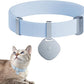 Safety Cat Collar Pro and Tag Set - U.S. IDA Gold Award, Elastic Release Cat Collar Charm Tag, Non Breakaway Cat Collar Adjustable with Charm for Kitten Small Large Cats (Sierra Blue, M)