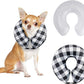 CuteBone Inflatable Dog Donut Collar with Removable Soft Fleece Covers for Small/Medium/Large Dogs and Cats After Surgery GWB03M