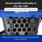 BiKASE Durable Dog Bike Basket & Carrier, Rear Mount Pet Basket for Bikes with Super Comfort Mat and Cover, Ideal for Small Dogs and Cats up to 12 lbs