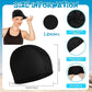 Bonuci 24 Pieces Cloth Elastic Swim Cap Bulk Comfortable Fabric Swimming Hat Elasticity Swimming Pool Cap Lightweight Bathing Caps for Women Men Kids Unisex, Not Waterproof