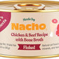 Made by Nacho Flaked Filets Recipe in Bone Broth, Grain-Free Chef's Selects Wet Food for Cats Balanced Diet in Naturally Hydrating Pumpkin-Infused Broth (3.0 oz (Pack of 12), Chicken & Beef)
