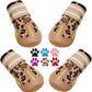 QUMY Dog Shoes for Large Dogs, Medium Dog Boots & Paw Protectors for Winter Snow Day, Summer Hot Pavement, Water-Resistant in Rain Weather, Outdoor Walking, Indoor Hardfloors Skid-Resistant Sole