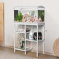 20 Gallon Fish Tank Stand White Metal Aquarium Stand Turtle Tank Stand Reptile Tank Stands 3 Tier Fish Tank with Stand