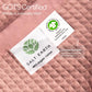 Salt Earth GOTS Certified 100% Organic Cotton Throw Blanket, 60" X 80" Blankets & Throws for Bed, Throw Blanket for Couch,Modern & Cozy Blanket, All Season Waffle Blanket, Soft Blanket (Misty Rose)