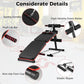 GYMAX Sit Up Bench, 330lbs Folding Decline Workout Bench with Spring Handle, Elastic Ropes & 4 Level Adjustable Height, Incline Weight Bench for Situp, Ab Crunch, Strength Training Exercise for Home Gym
