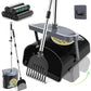 UPSKY Dog Pooper Scooper Swivel Bin & Rake Kit with 100 Waste Bags,33.4" Stainless Steel Long Handle Heavy Duty Pet Poop Shovel for Large Medium Small Dogs, Odor-Proof Lid for Yard/Lawn/Outdoor Use