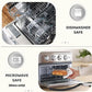 5 Pack 36 Oz Glass Meal Prep Containers with Lids, Reusable Glass Food Storage Airtight Lunch Containers with Lids, Leak Proof, Microwave, Oven, Freezer and Dishwasher Safe (Gray)