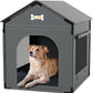 Large Indoor Dog House Dog Kennel Bed Mat with Cushion for Small Medium Large Dogs Cats, Winter Warm Cat Nest Puppy Cave Sofa Pet Products Easy Assembly, 27.6 * 21.3 Inches