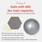 Exercise Ball for Balance Stability Fitness Workout Yoga Pilates at Home Office & Gym Birthing Ball for Pregnancy, Office Ball Chair