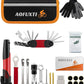 Bicycle Tire Patch Repair Kit, Bike Chain Repair Wrench, Essential Mini Pump, Portable Adult Bicycle Toolkit Accessories,Tool Kit for Camping Travel, Best Gifts for Men and Women