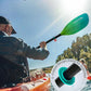 Abahub Adjustable Kayak Paddle 210-230 cm/ 230-250 cm Floating Kayaking Oars Boating Oars Canoeing Oars Black