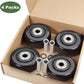 4Pcs 3 Inch Push Cart Wheels PU Caster Wheel Transport Rolling, Cargo Elevator Front Wheels, Compatible for KW181 Wheels, Platform Trucks, Grill 3" x 1.25" Wheels 3/8" axle