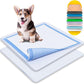 TidyFriend 2 Pack Dog Pee Pad Holder Tray Fits for 24” x 24” Wee Wee Pee Pads - Stable Grip, Raised Edges, Quick-Wipe Silicone Surface Dog Potty Tray Holder for Indoor Flooring Protection (Grey)