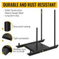 Weighted Training Pull Sled Fit for 1-2 Inch Plates, Sled Workout Equipment, Sport Power Sled for Athletic Exercise and Speed Improvement,500LB