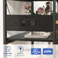 20-29 Gallon Fish Tank Stand with Power Outlets, 3-Tier Metal Aquarium Stand, Breeder Reptile Tank Stand with Shelf for Home Office, 660LBS Capacity, 29.5 x 15.8 x 30.1 inches, Black