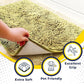 Muddy Mat® AS-SEEN-ON-TV Highly Absorbent Microfiber Door Mat and Pet Rug, Non Slip Thick Washable Area and Bath Mat Soft Chenille for Kitchen Bathroom Bedroom Indoor and Outdoor - Yellow 24" x 120"