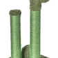 Amazon Basics Cat Scratcher - Indoor Cactus Triple Posts Cat & Kittens Scratching Post with Dangling Ball, Small (22.4"H) - Green