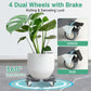 W B D WEIBIDA Round Dolly with Wheels Heavy Duty, Adjustable Pot Dolly 16-20 Inch, Large Plant Mover Indoor Outdoor, Muti Functional Rolling Dolly for Trash Can, Keg, Drum, Barrel