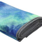 Yoga Towels , Non Slip Hot Yoga Towel Skidless Waffle Texture, 100% Absorbent Odorless Microfiber Yoga Blanket, Standard Sized 24 inchx72 inch Mat Towel,for Hot Yoga, Bikram, Pilates (Bule & Green)…1