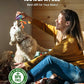 Interactive Dog Toys, Automatic Moving and Rolling LED Light Up Dogs Ball with Rope, Motion-Activated Wicked Ball for Small Medium Pup, Stimulation Toy for Boredom Relief