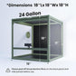 MagicCube 18'' x 18'' x 18'' Reptile Tank with Lock, 24 Gallon Reptile Terrarium with Flip-Up Tempered Glass Door, Top Screen Ventilation for Leopard Gecko - Bottom Not Leakproof