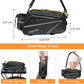 MOSISO Bike Rack Bag, Waterproof Bike Rear Rack Handbag Bicycle Trunk Bag, 14L EVA Mountain Bicycle Rear Seat Storage Saddle Pouch Cycling Luggage Pouch with Shoulder Strap, Yellow