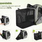 Pecute Cat Carrier Backpacks, Expandable Cat Backpack with Breathable Mesh, Pet Carrier Backpack for Cats Small Dogs Puppies Up to 17 Lbs, Dog Carrier Backpack Great for Travel Hiking Camping Outdoor
