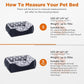 GASUR Dog Beds Small Plus Size, Small Dog Bed Washable, Orthopedic Pet Sofa Bed, Pet Cuddler Anti-Slip Bottom, Soft Calming Sleeping Warming Puppy Bed (S Plus (25"x 21"x 8"), Black)
