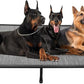 Veehoo Chew Proof Elevated Dog Bed - Cooling Raised Pet Cot- Rustless Aluminum Frame and Durable Textilene Mesh, Unique Designed No-Slip Feet for Indoor or Outdoor Use, Black Silver, XX Large