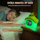 Star Alarm Clock with Night Light for Kids with Sleep Training and Sound Machine, Rechargeable Silicone Lamp OK to Wake Clock，Cute Animal Tabletop Lamp, Perfect Sleep Companion for Boys Girls, Pink
