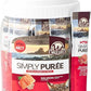 Simply Puree Salmon with Ancient Grains Tub for Cats | 48 Individual Servings | High-Protein, Grain-Enriched Cat Treat | All-Natural, No Artificial Additives | Smooth and Delicious Puree