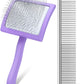 Slicker Brush for Dogs, Long Pin Dog Grooming Brush for Goldendoodles, Poodles, Doodles & More, Includes Bonus Pet Comb, Perfect for De-Shedding, Dematting & Reducing Tangles. Large, Purple