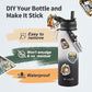 40 oz Insulated Water Bottle with Straw (Cold for 48 Hrs), Stainless Steel Triple Wall Vacuum Sports Water Jug, Leakproof Hydro Cup Flask with Paracord Handle & Straw Spout Lids & DIY Stickers