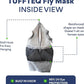 Horse Fly Mask Without Ears | 95% UV Eye Protection | Built-in Visor | Breathable, Lightweight Mask | Adjustable Fit for Horses Medium/Large Size