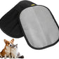 2PCS Electrostatic Pet Grooming Gloves, Reusable Hair Remover for Dog Cat Fur on Clothes Furniture Car Seat/Five Fingers/Black