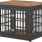 26 Inch Heavy Duty Dog Crate Furniture for Small Dogs, Decorative Pet House End Table, Wooden Cage Kennel Furniture Indoor, Rustic Brown