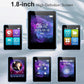 32GB MP3 Player with Bluetooth, 1.8 inch Screen, with FM Radio, Recorder, Portable Sport HiFi Music Player Up to 512GB, Blue