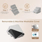 EHEYCIGA Dog Stairs for Small Dogs 13.5" H, 3-Step Dog Steps for Couch Sofa and Chair, Pet Steps for Medium Cats, Non-Slip Balanced Pet Ramp Indoor, Light Grey