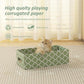 MECOOL Cat Scratching Board，5PC Cat Scratch Pad with Box，Reversible Corrugated Cat Scratcher Cardboard and Lounge Bed for Indoor Cats, Catnip