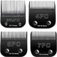 4PCS Dog Grooming Replacement Blades Compatible with Andis/Oster A5/Wahl KM-10 Series Dog Clippers,Detachable Clipper Replacement Blade,Black (4PCS Black-#3FC+4FC+5FC+7FC)